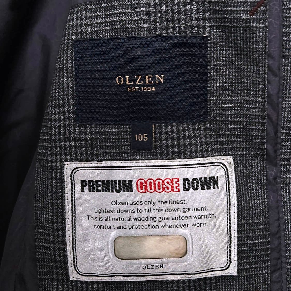 100~105슬림)OLZEN 올젠 구스다운 블레이저 패딩 상품이미지6