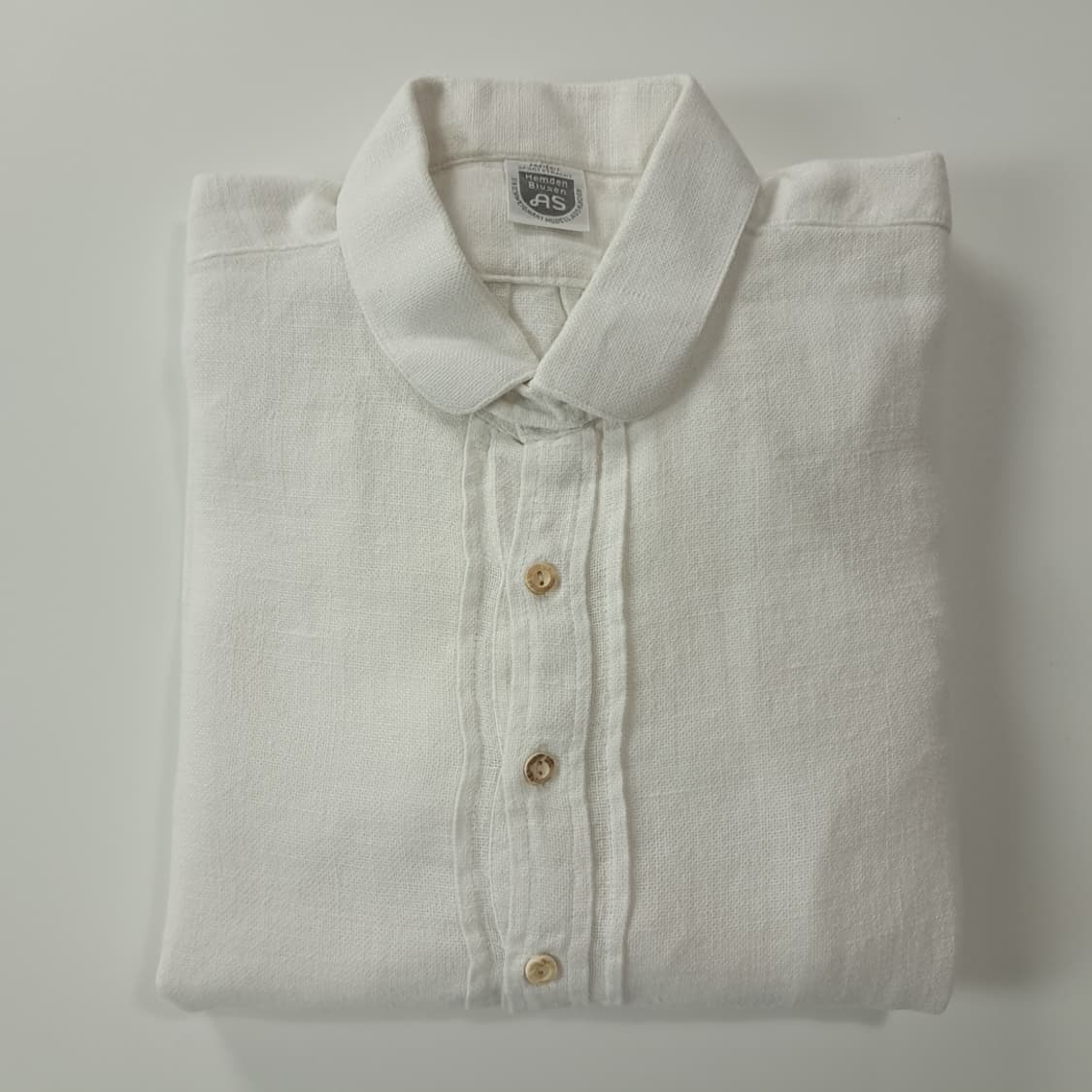 CK882 XL AS 90s 독일판 린넨 바바리안 화이트 셔츠 남방 상품이미지7