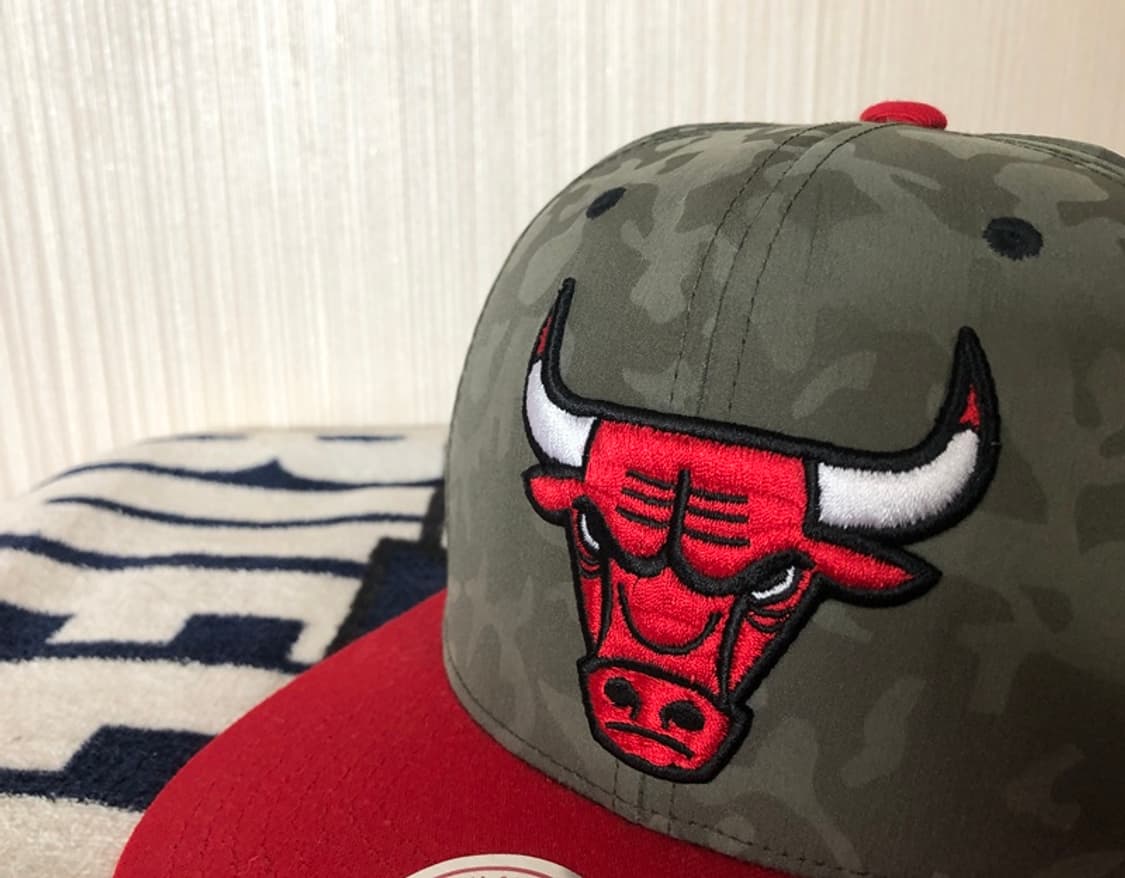 NBA 미첼앤네스 시카고불스 카모스냅백/모자 상품이미지5