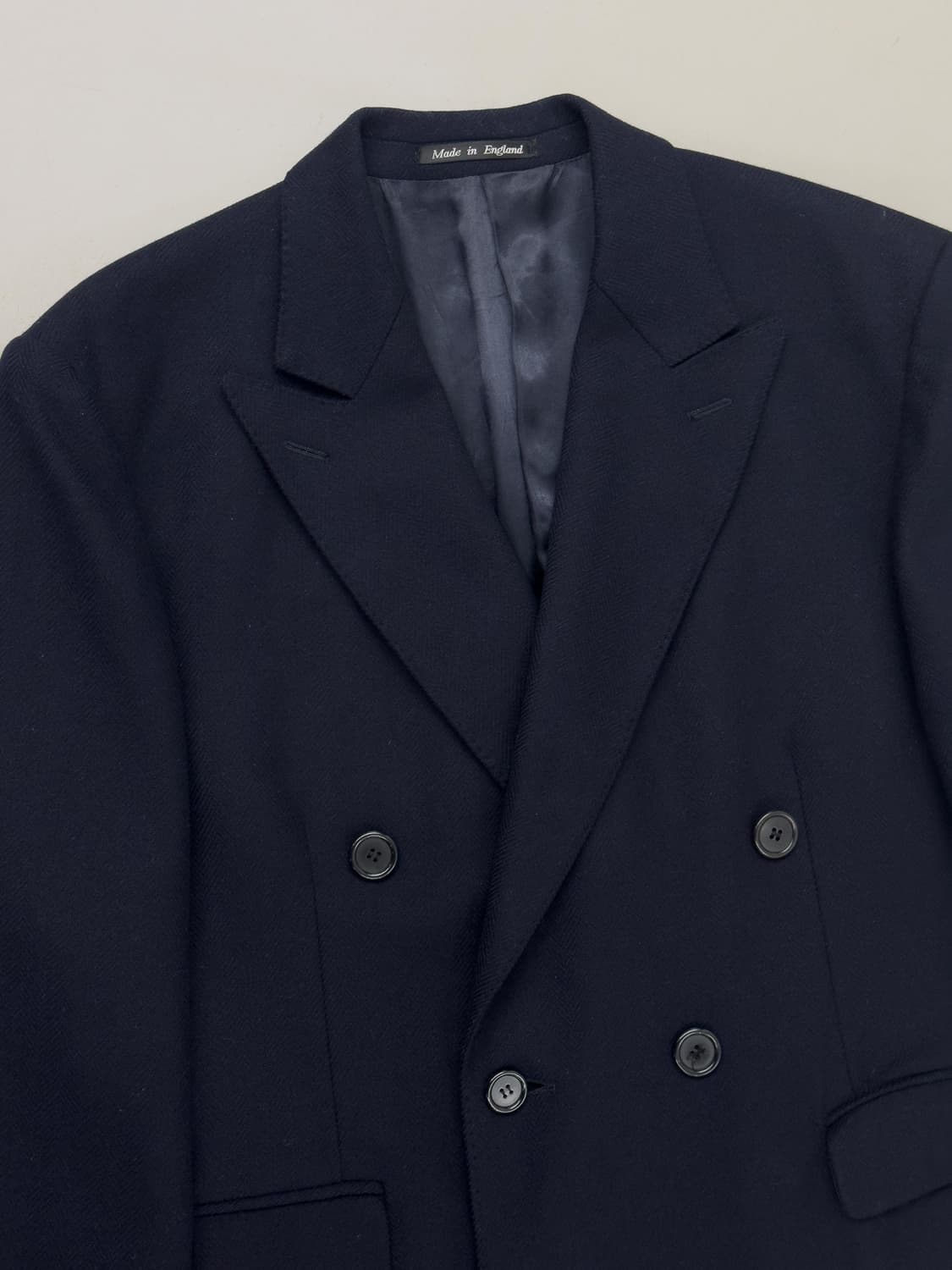 올드 버버리 더블 헤링본 코트 상품이미지5