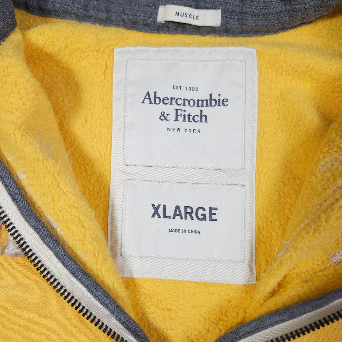 아베크롬비 노랑 후드집업  상품이미지4