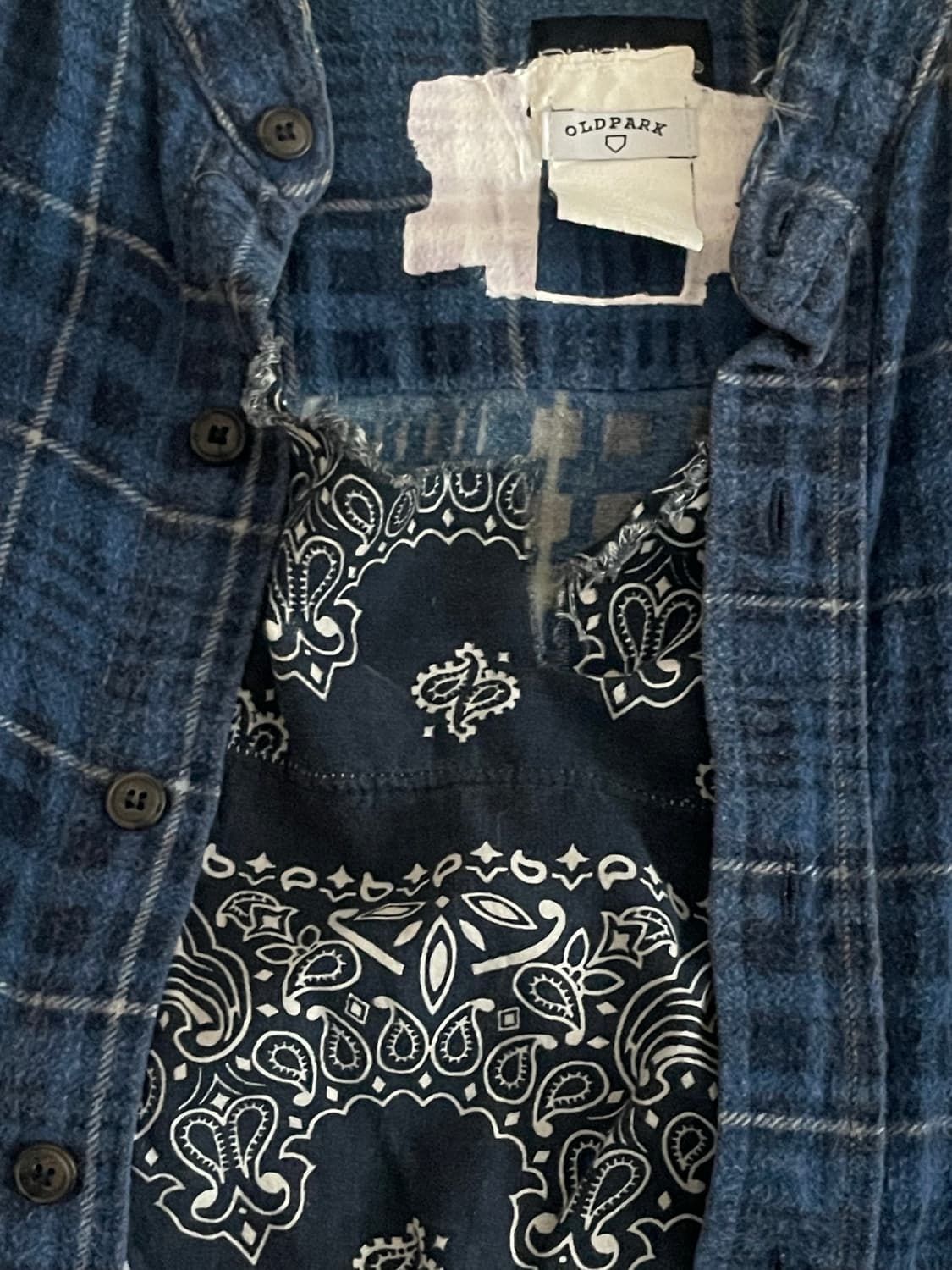 Oldpark 올드팍 반다나 리메이크 셔츠 상품이미지3