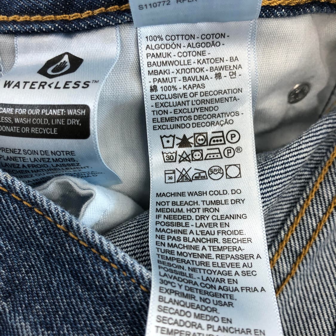 리바이스 94 BAGGY 오리지널 데님진 25 인치 상품이미지6