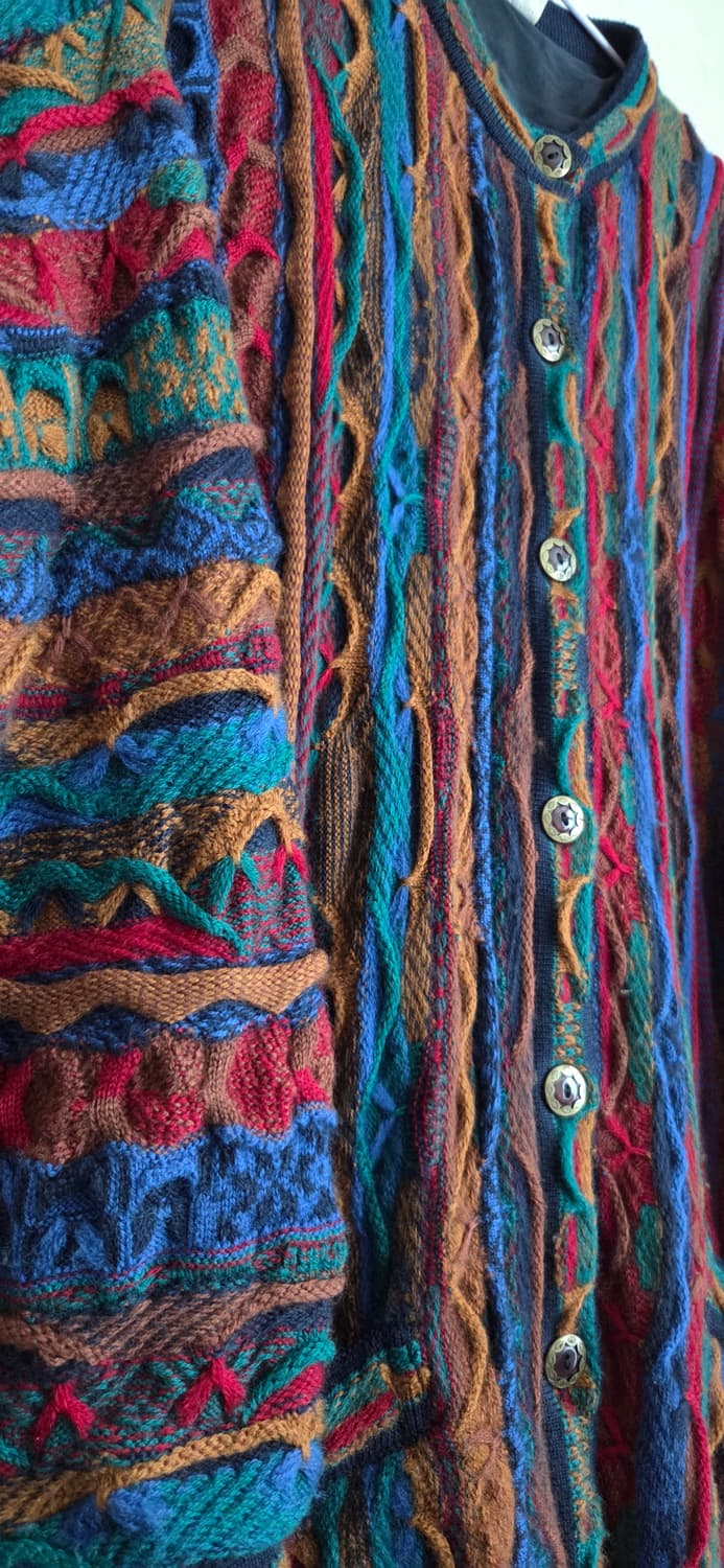 쿠지 림노스 LIMNOS 호주 울100% 롱가디건 XL 택포 상품이미지5