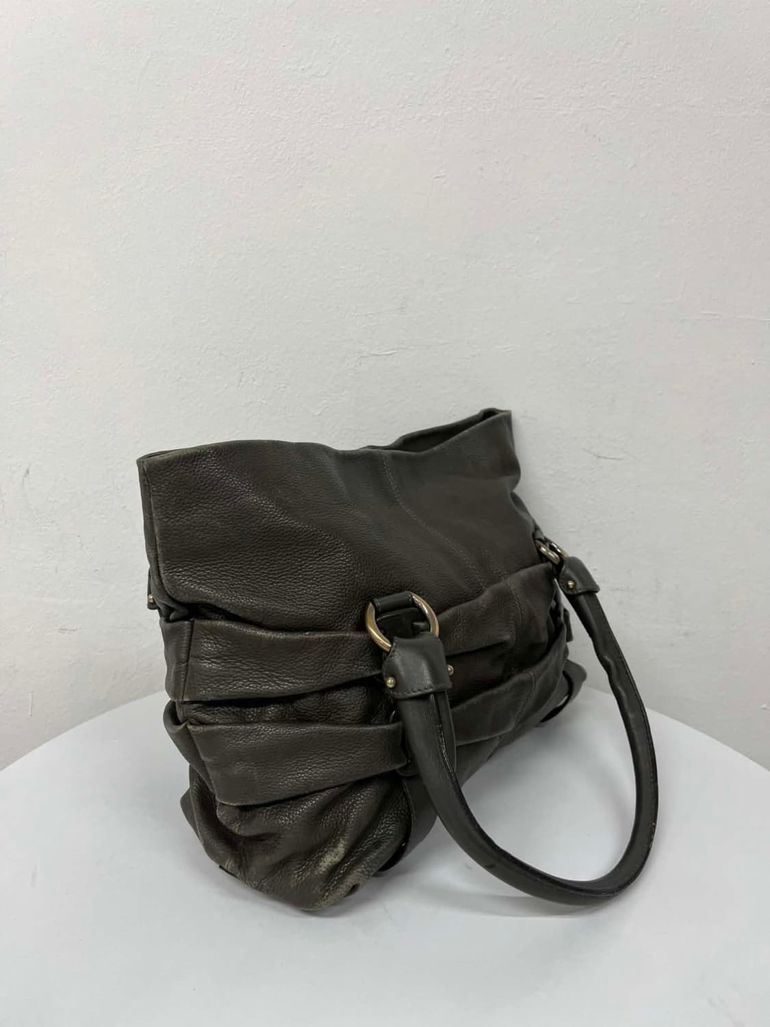 살바토레 페라가모 빈티지 바라보우 가죽 숄더 토트백 상품이미지4