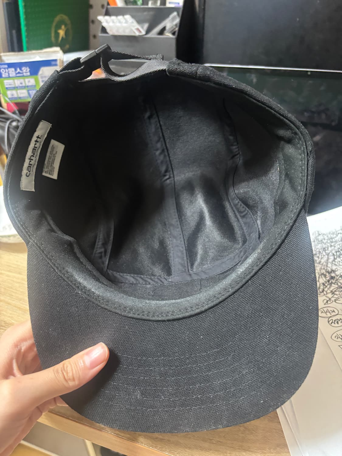칼하트 볼캡 블랙 상품이미지3