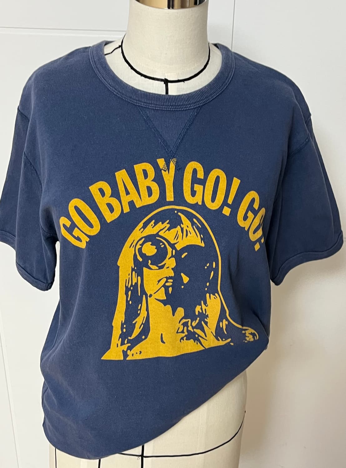 히스테릭글래머 네이비 go baby go 반팔티 상품이미지2