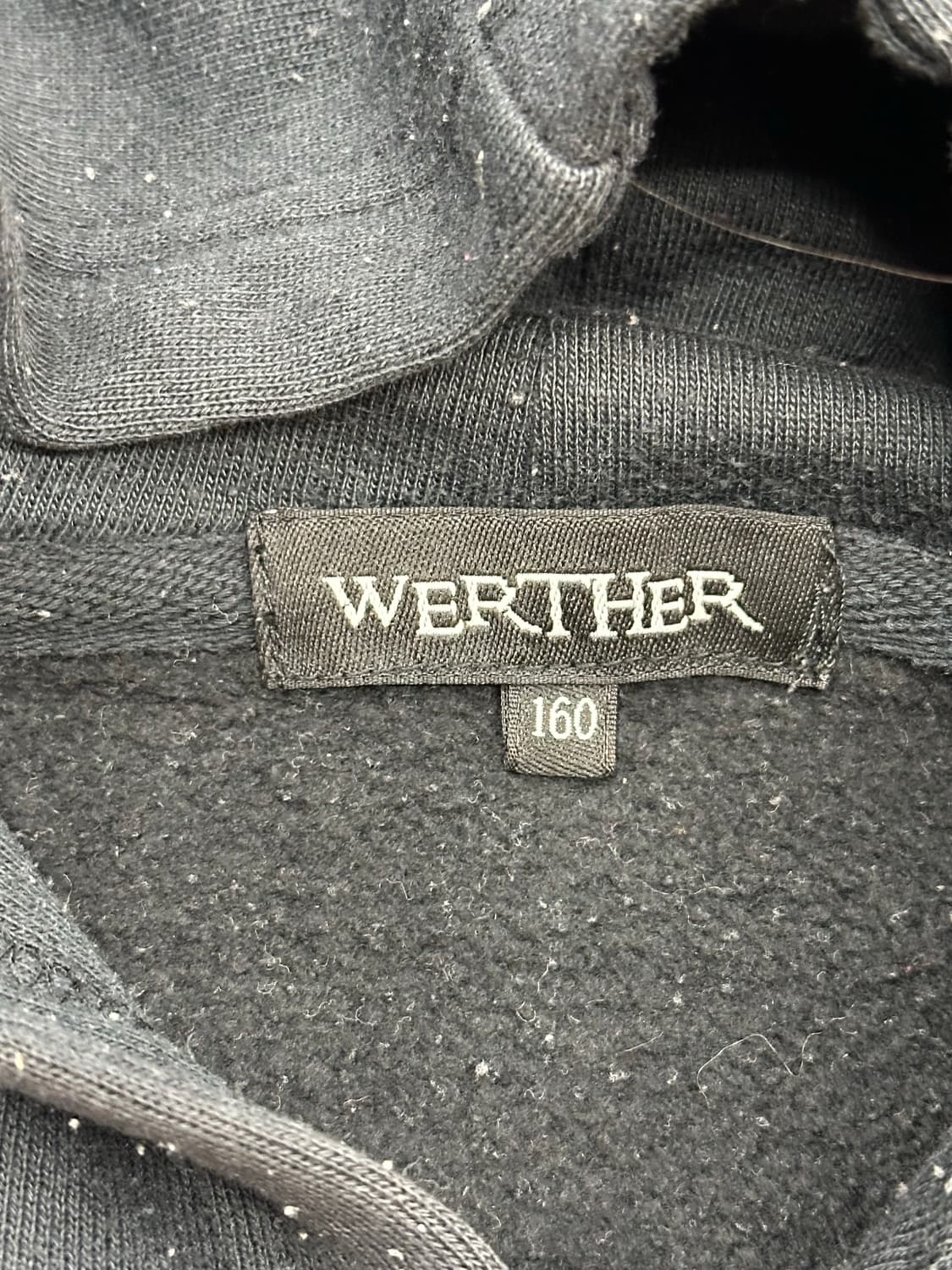 160)WERTHER 일본 빈티지 Y2K 펑크 여성 기모 후디 상품이미지5