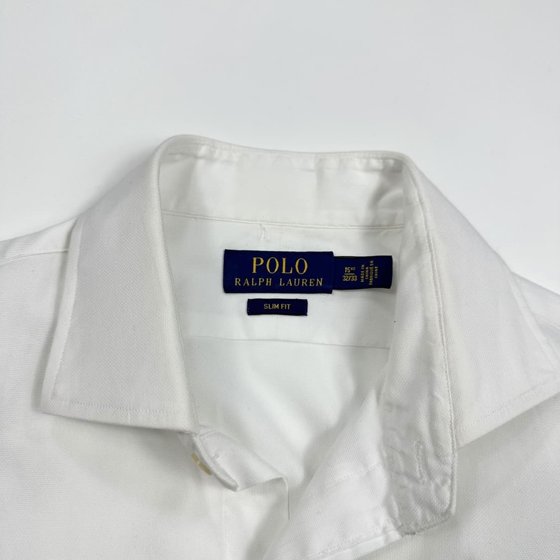 폴로 랄프로렌 포니 클래식 화이트 셔츠 (M) 상품이미지5