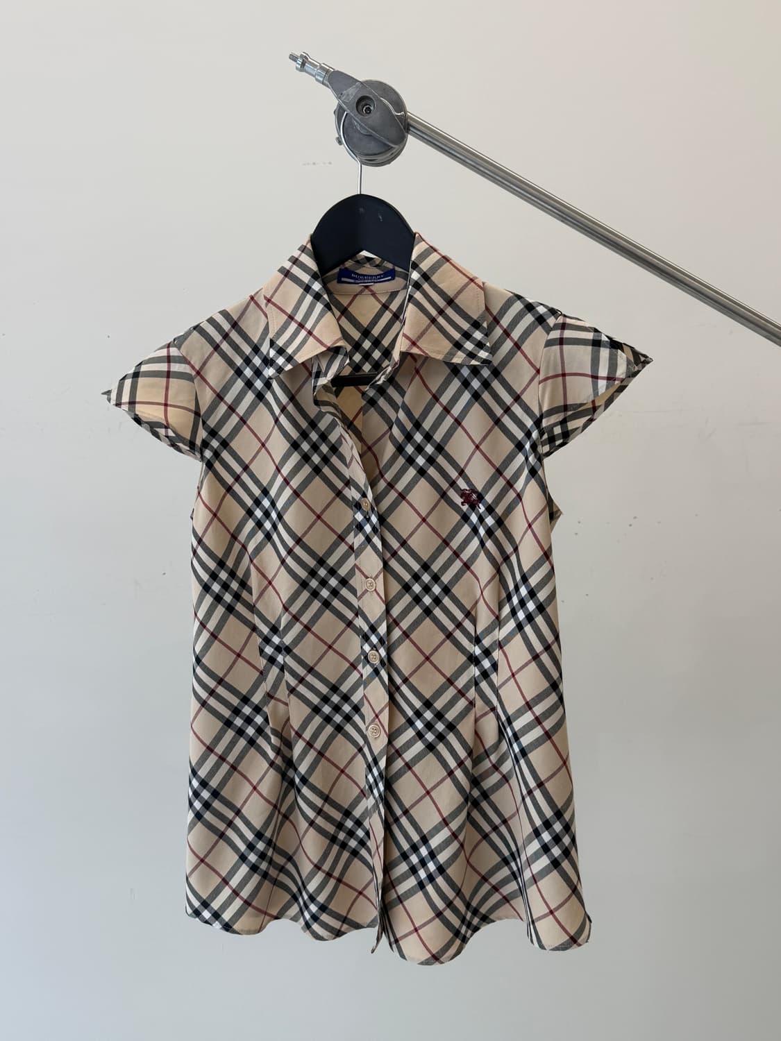 Burberry 버버리 베이지 노바체크 슬림 셔츠 36 상품이미지2