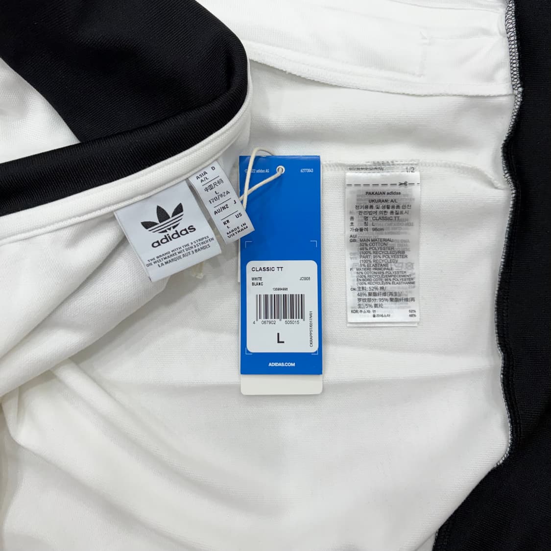 (새상품) 아디다스 여성 베켄바우어 화이트 트랙탑 져지 L 상품이미지2