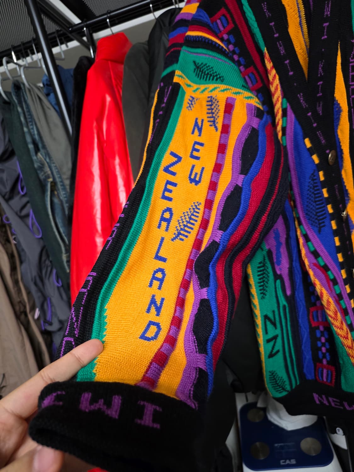 Coogi 스타일 울 가디건 뉴질랜드 상품이미지2