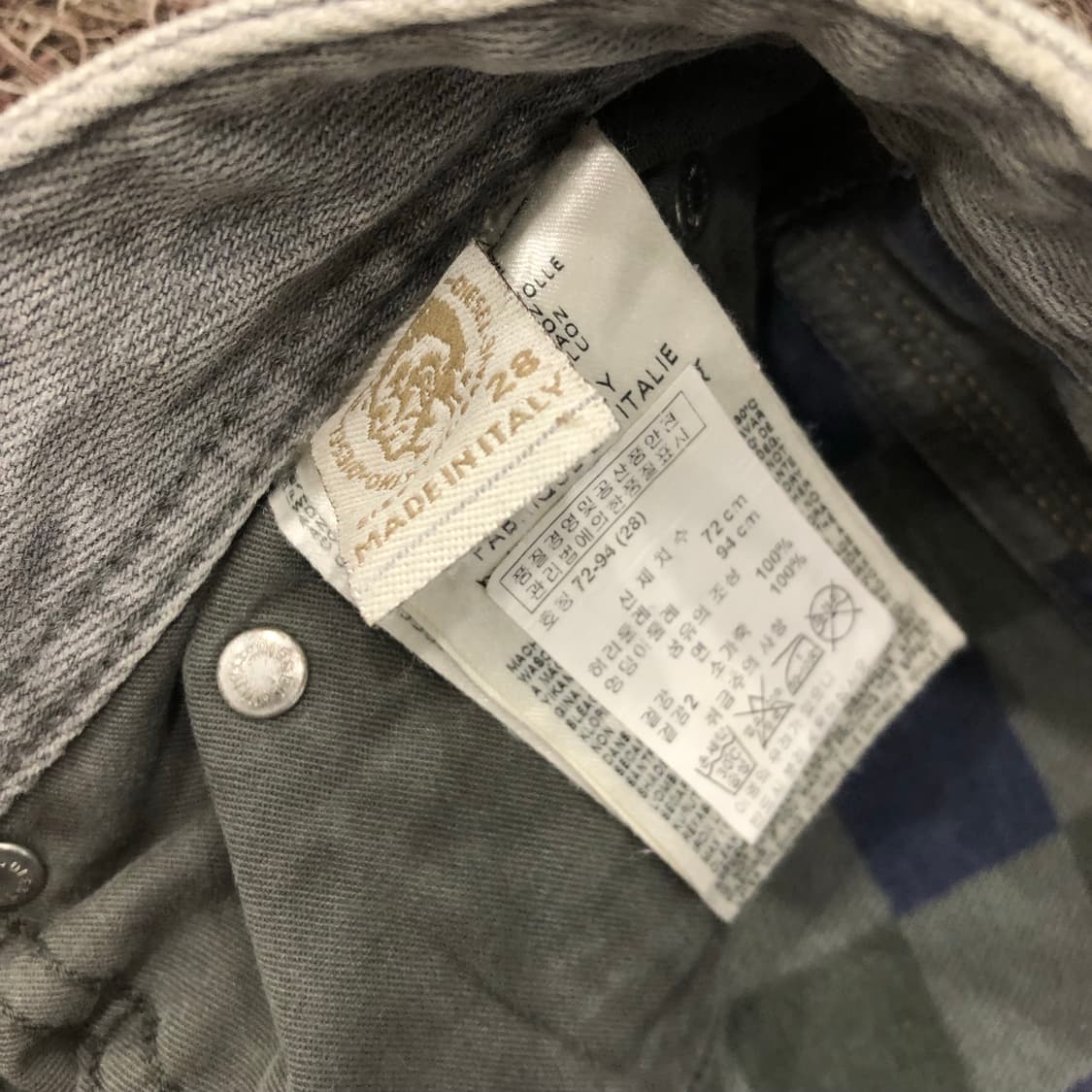 디젤 THANAZ 워싱 디스 그레니 데님 팬츠 상품이미지6