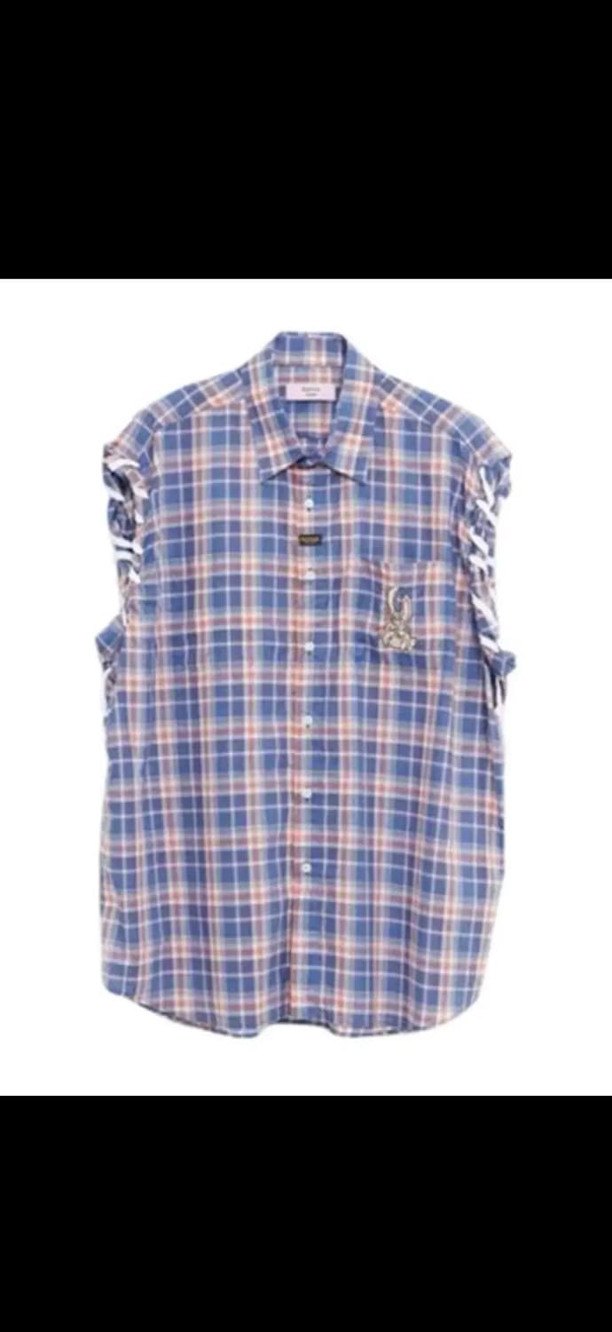 마틴로즈 슬리브 레이스 디테일 코튼 셔츠 오버사이즈XS 상품이미지1