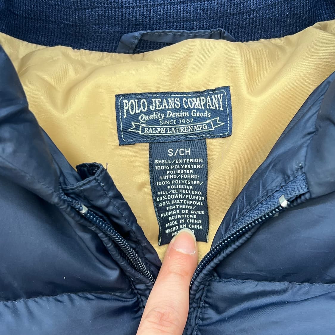 폴로진스 네이비 푸퍼 패딩 r2564 상품이미지5