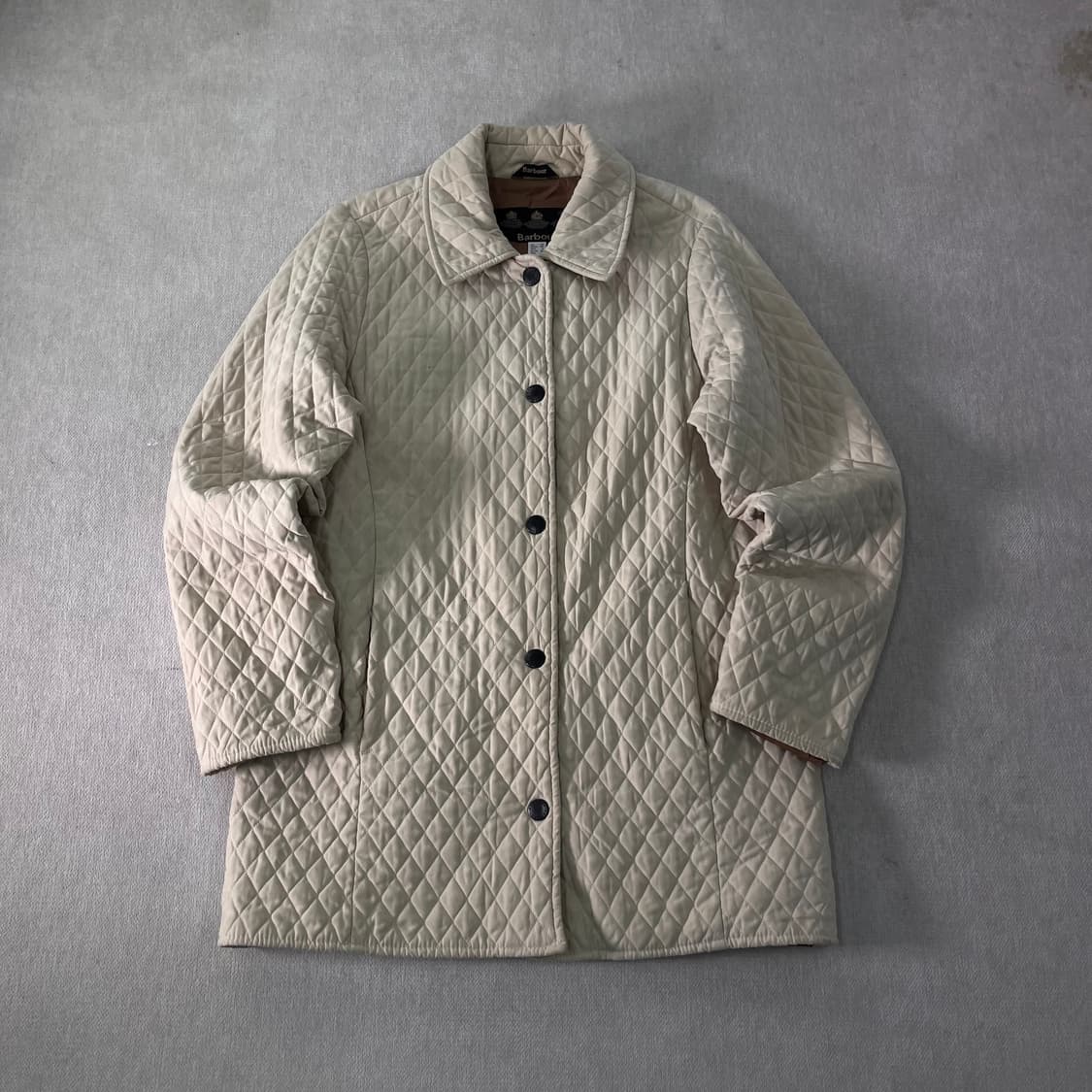 W 95 바버 퀄팅 버튼 자켓 상품이미지1
