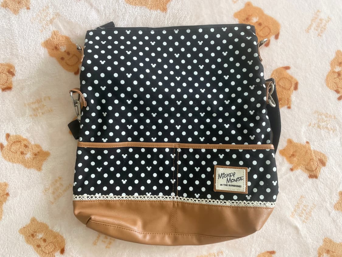 모리걸 빈티지 미키 도트 크로스백 🐭🖤🤎 상품이미지3