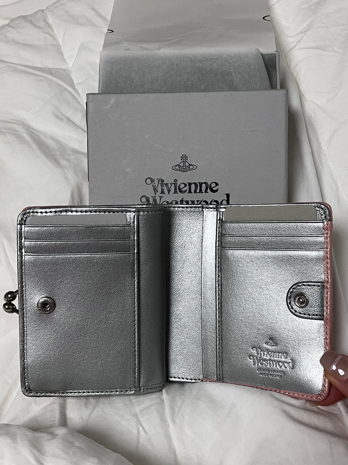 비비안웨스트우드 반지갑 펄 핑크 새상품 상품이미지2