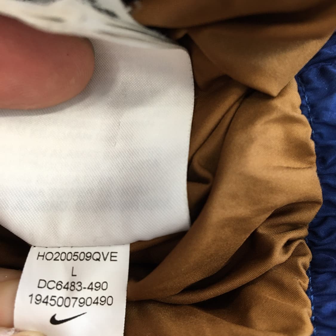 나이키 다운 필 그레이덕다운 블루 스우시패딩 L 상품이미지8