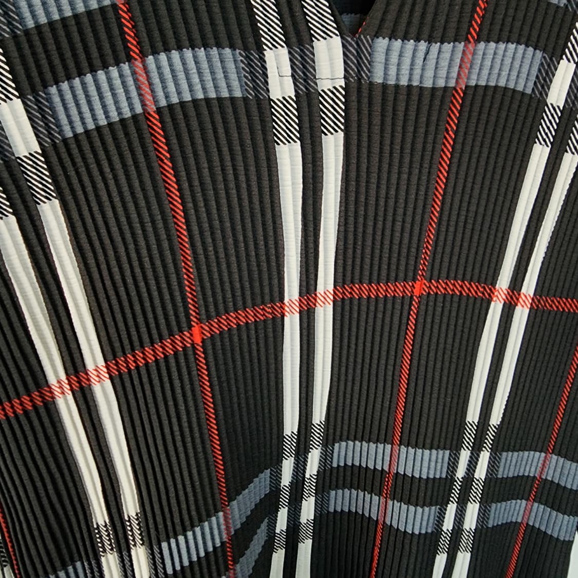 체크 패턴 플리츠 롱 원피스 상품이미지3