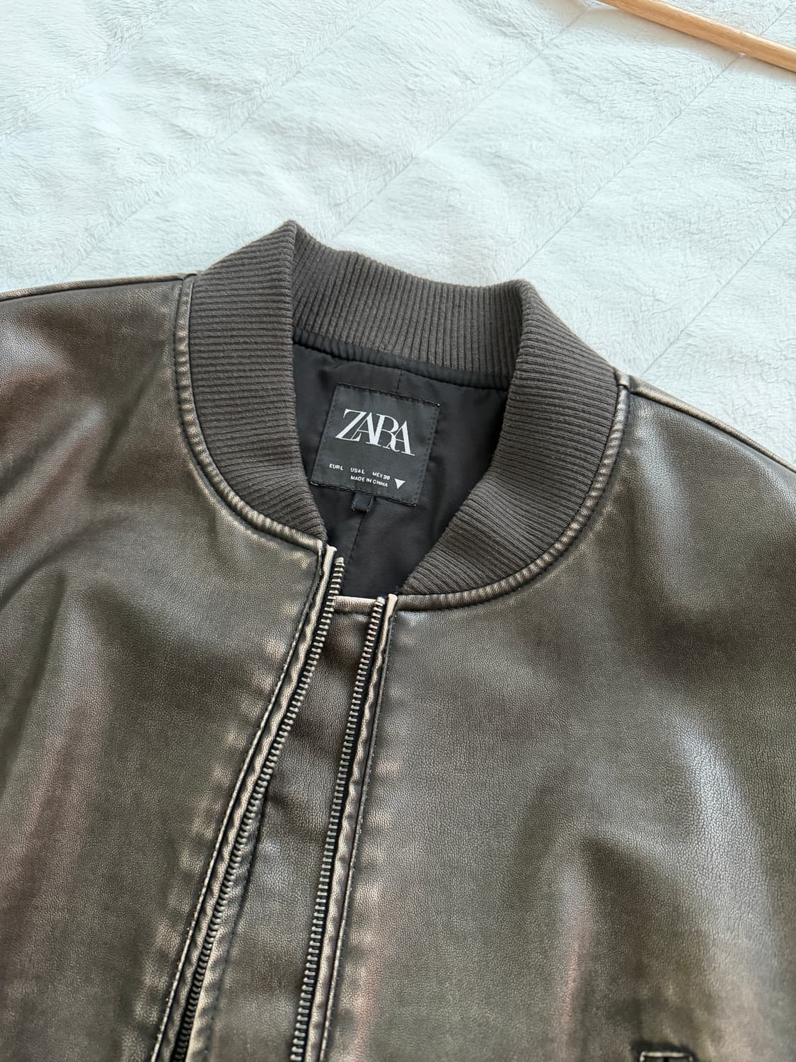 자라 봄버 자켓 가죽 자켓 상품이미지9