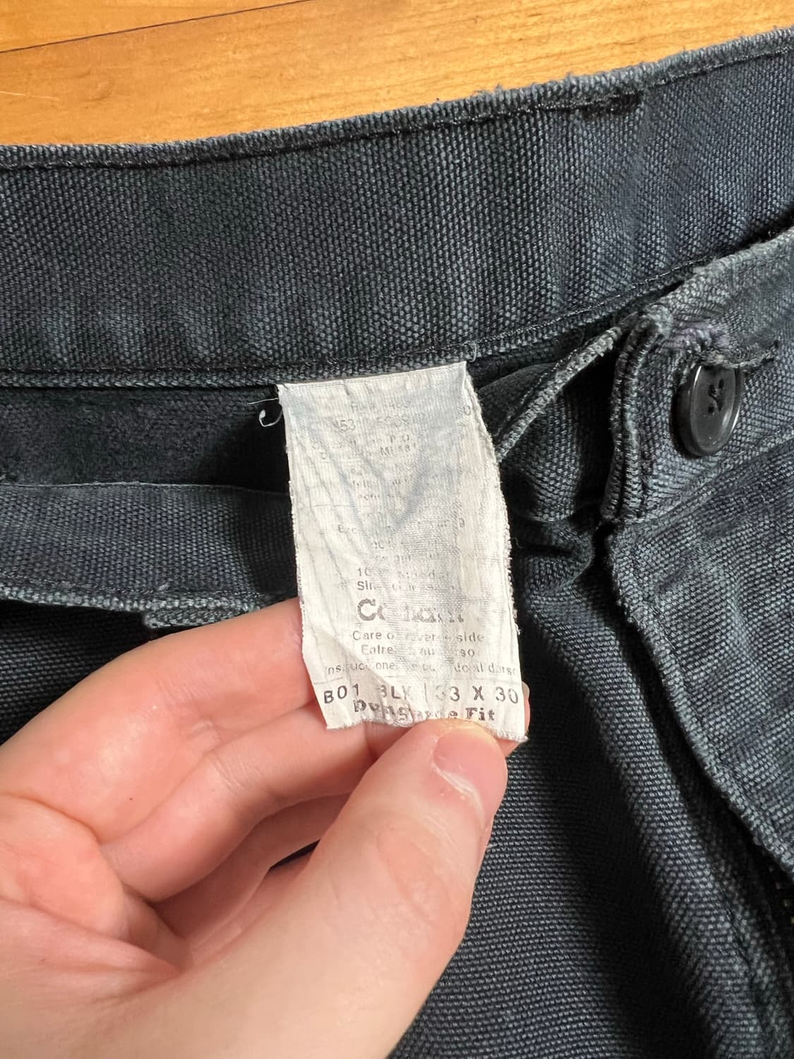 carhartt b01 칼하트 더블니 blk 33x30 상품이미지3