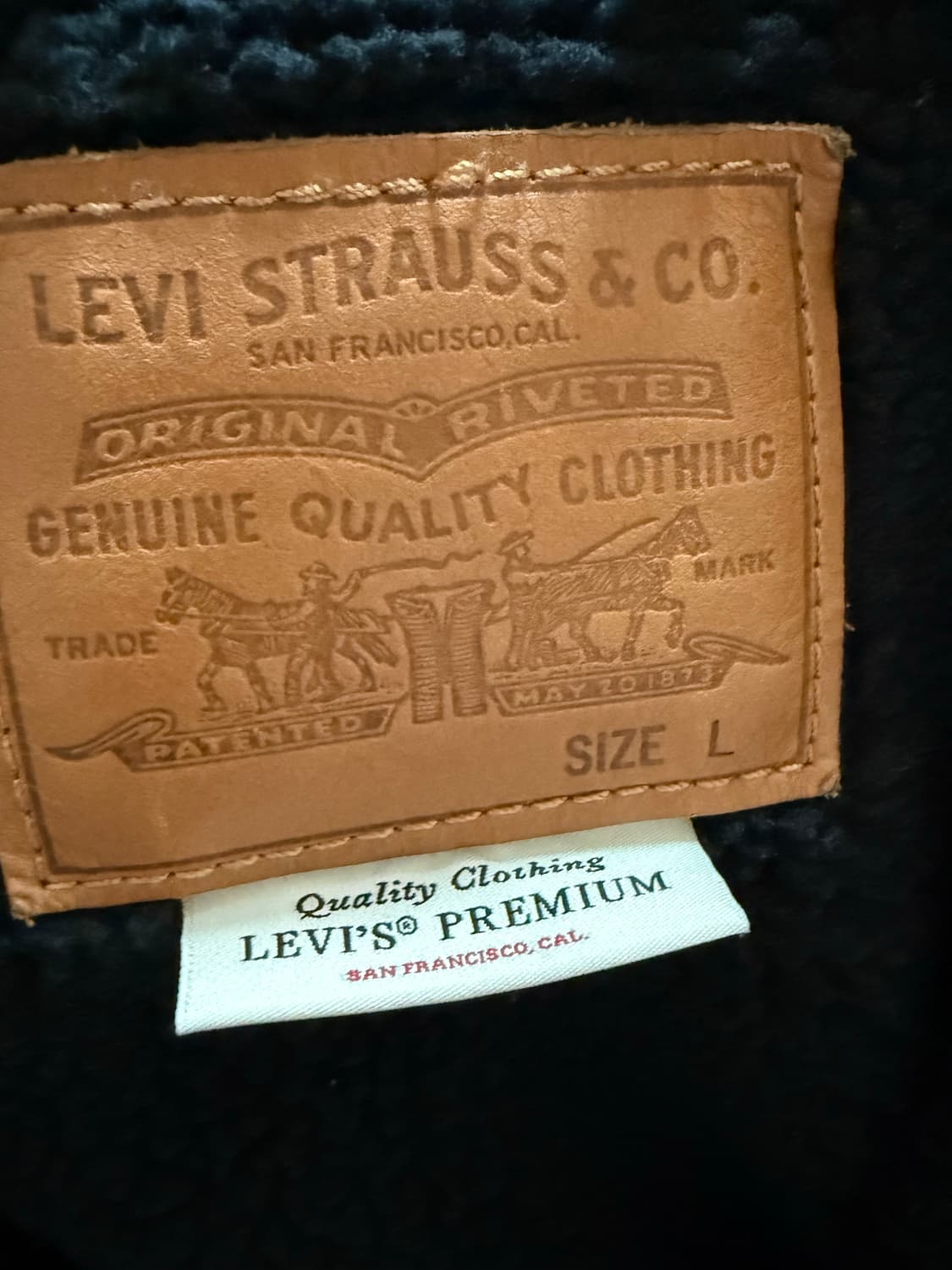 리바이스 프리미엄 양털자켓 L 상품이미지3