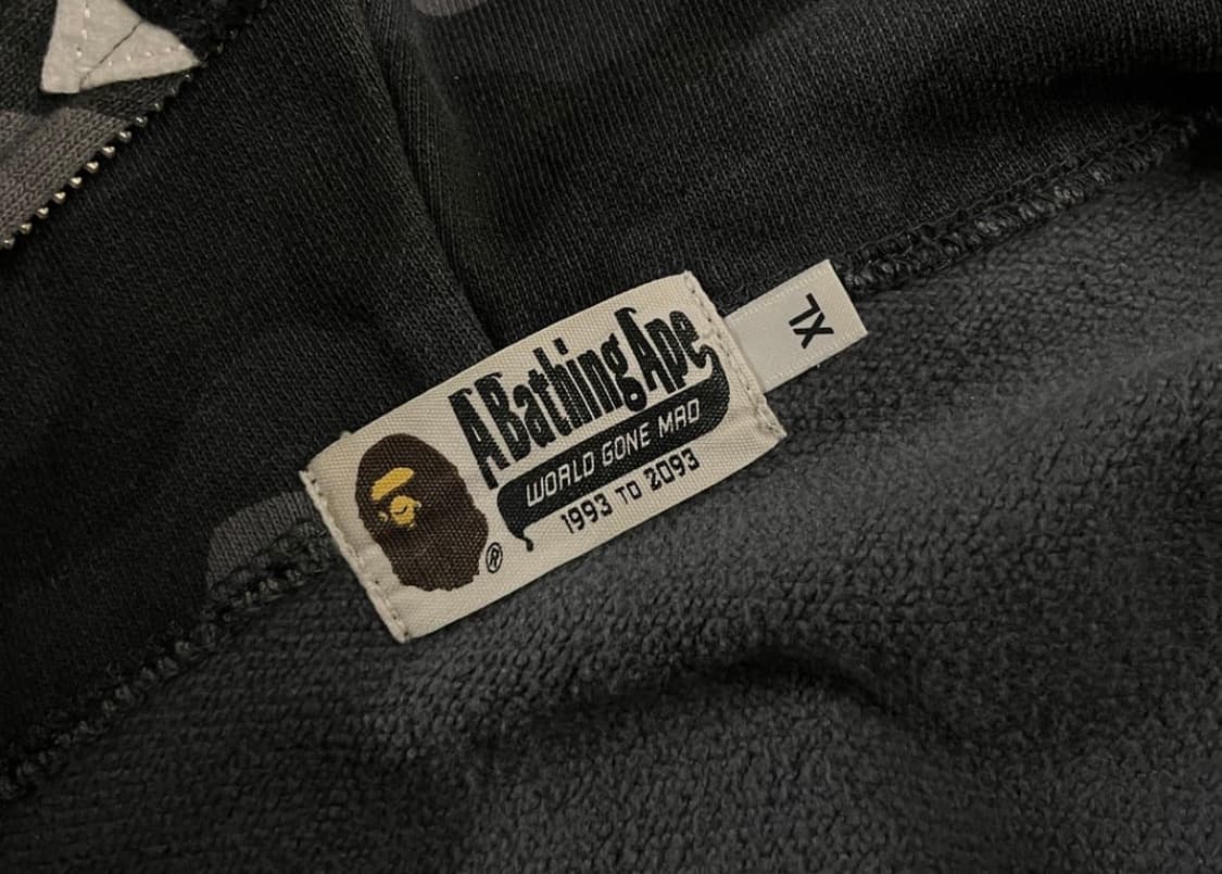 베이프 샤크 후드집업 흑계 XL 상품이미지5