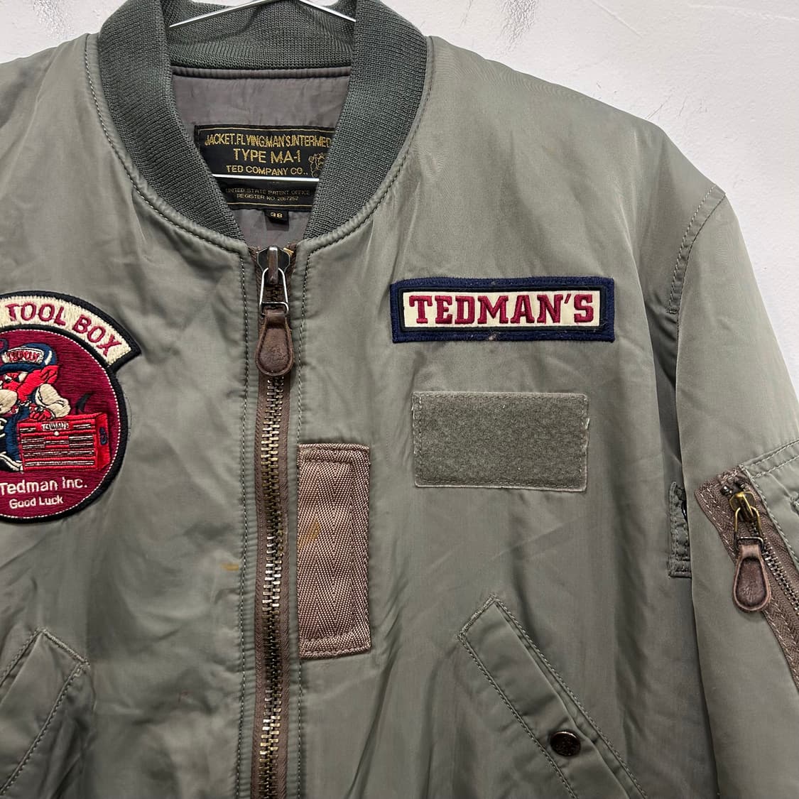 테드컴퍼니 빈티지 와펜 ma-1 항공점퍼 상품이미지1