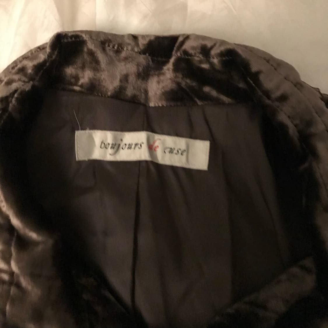 JPN Vintage 로리 갸루 브라운 벨벳자켓 상품이미지5
