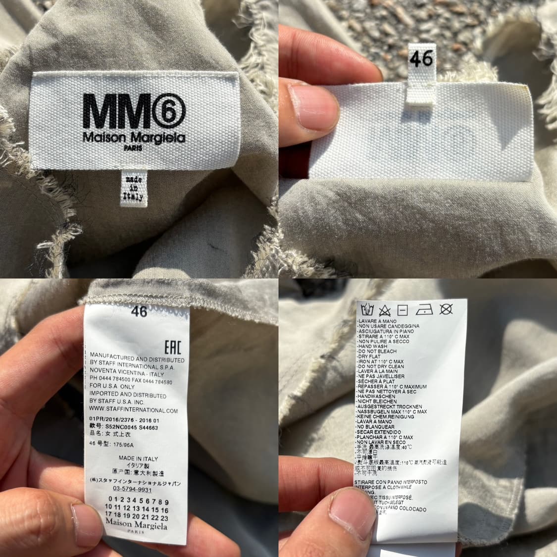 MM6 메종 마르지엘라 언발란스 블라우스 상품이미지5