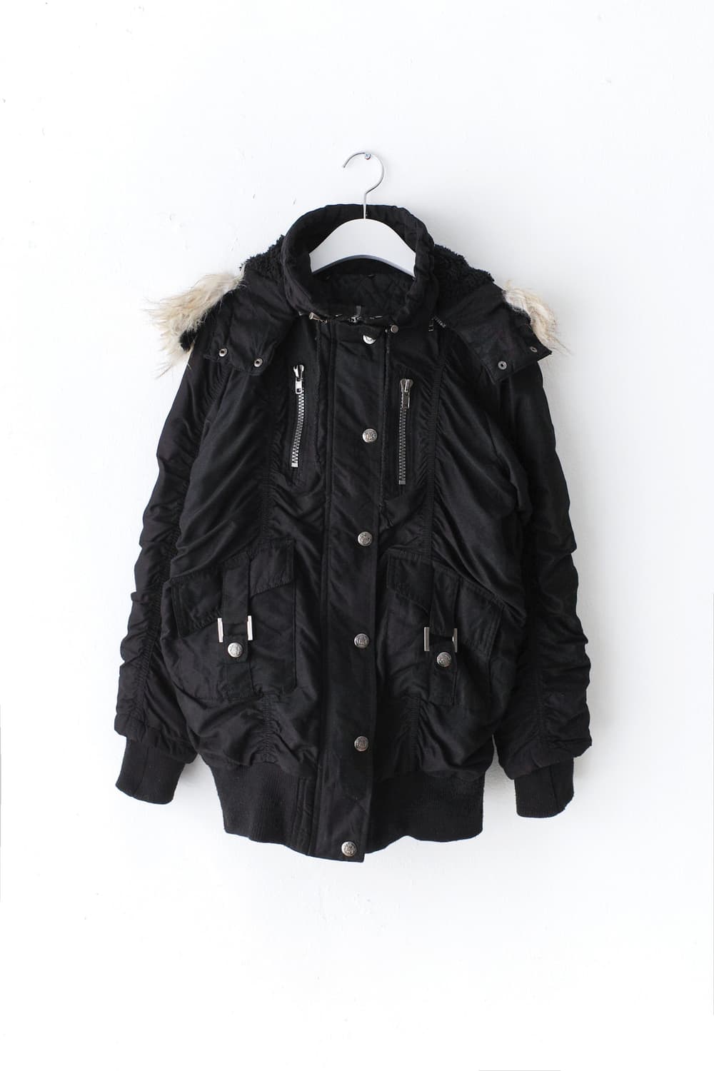 shirring snap hood padding 상품이미지1