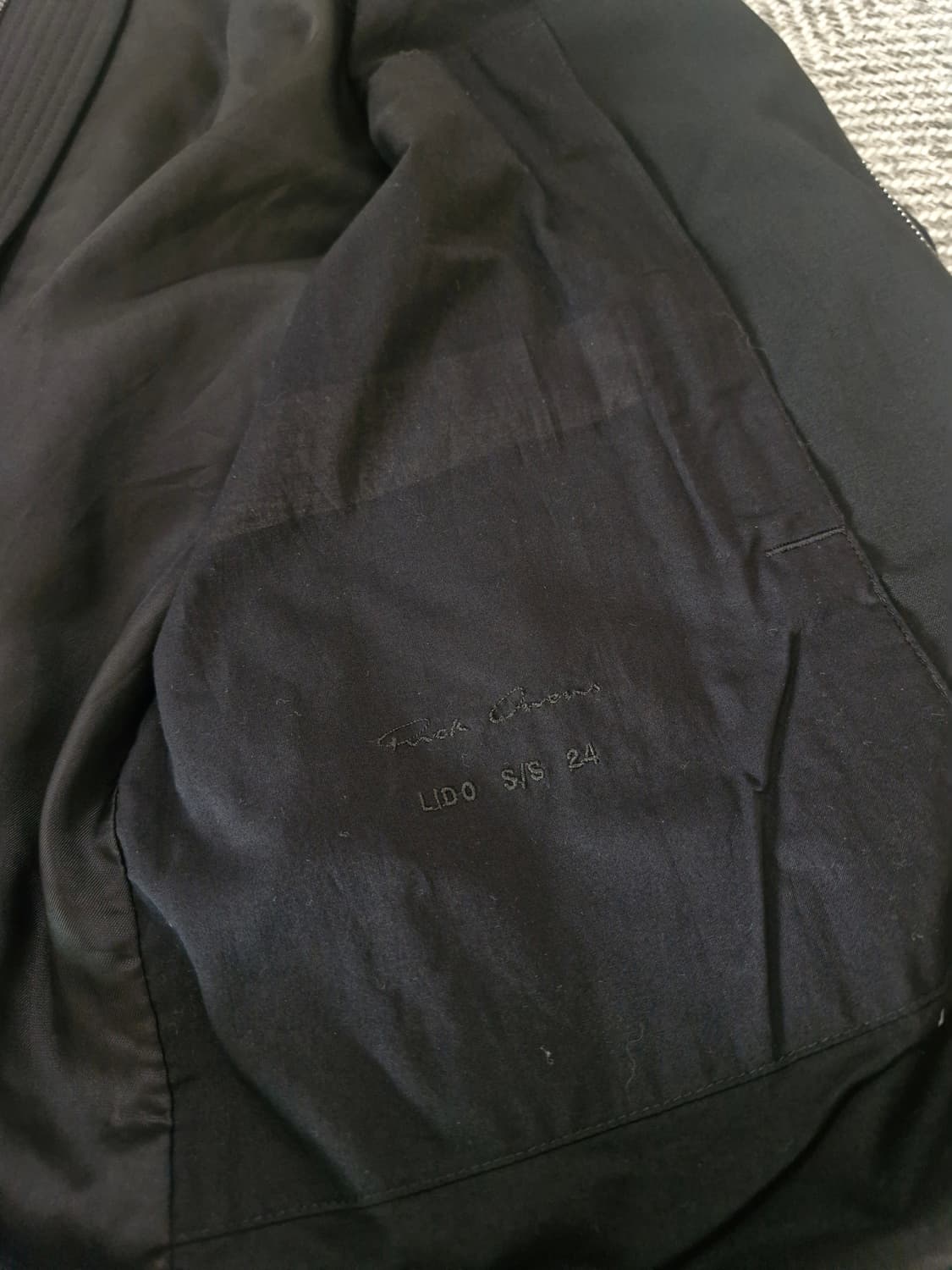 (새상품) 릭오웬스 플라이트 리도 울 봄버 48사이즈 상품이미지5