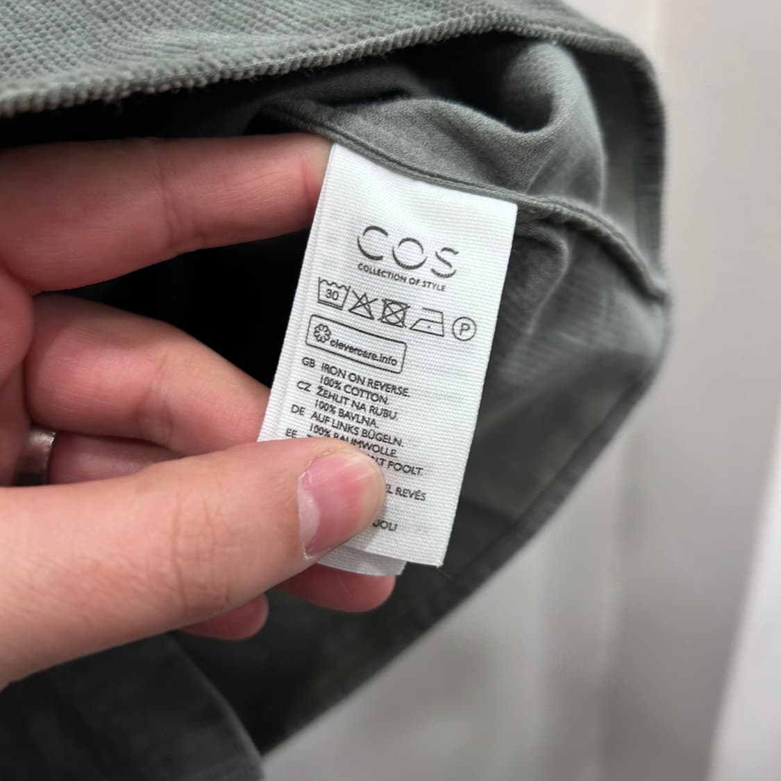 코스 코듀로이 와플코튼 포켓 셔츠 상품이미지4