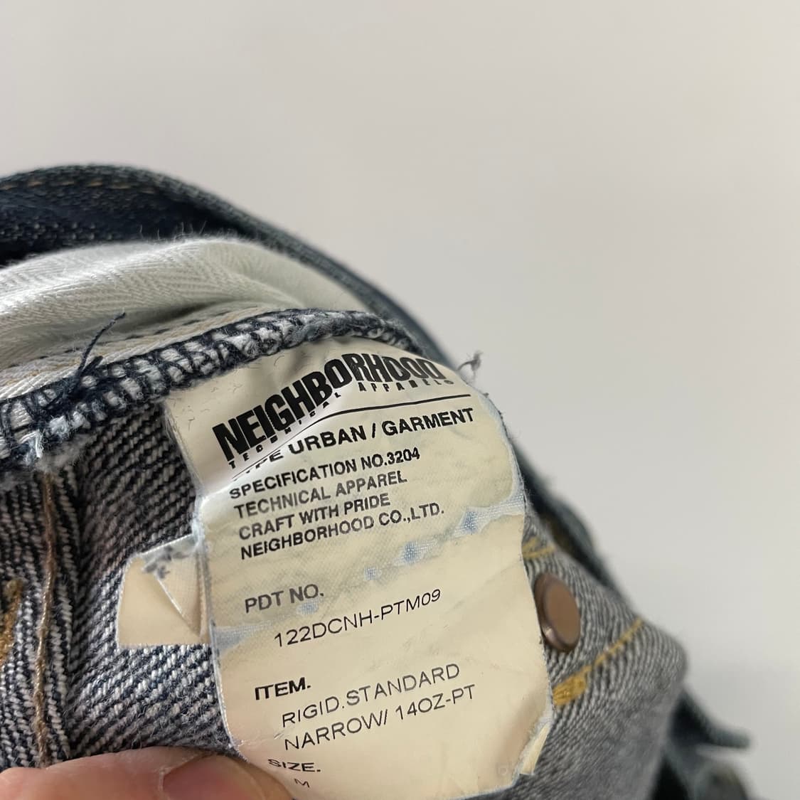 네이버후드 리지드 셀비지 데님팬츠 상품이미지10