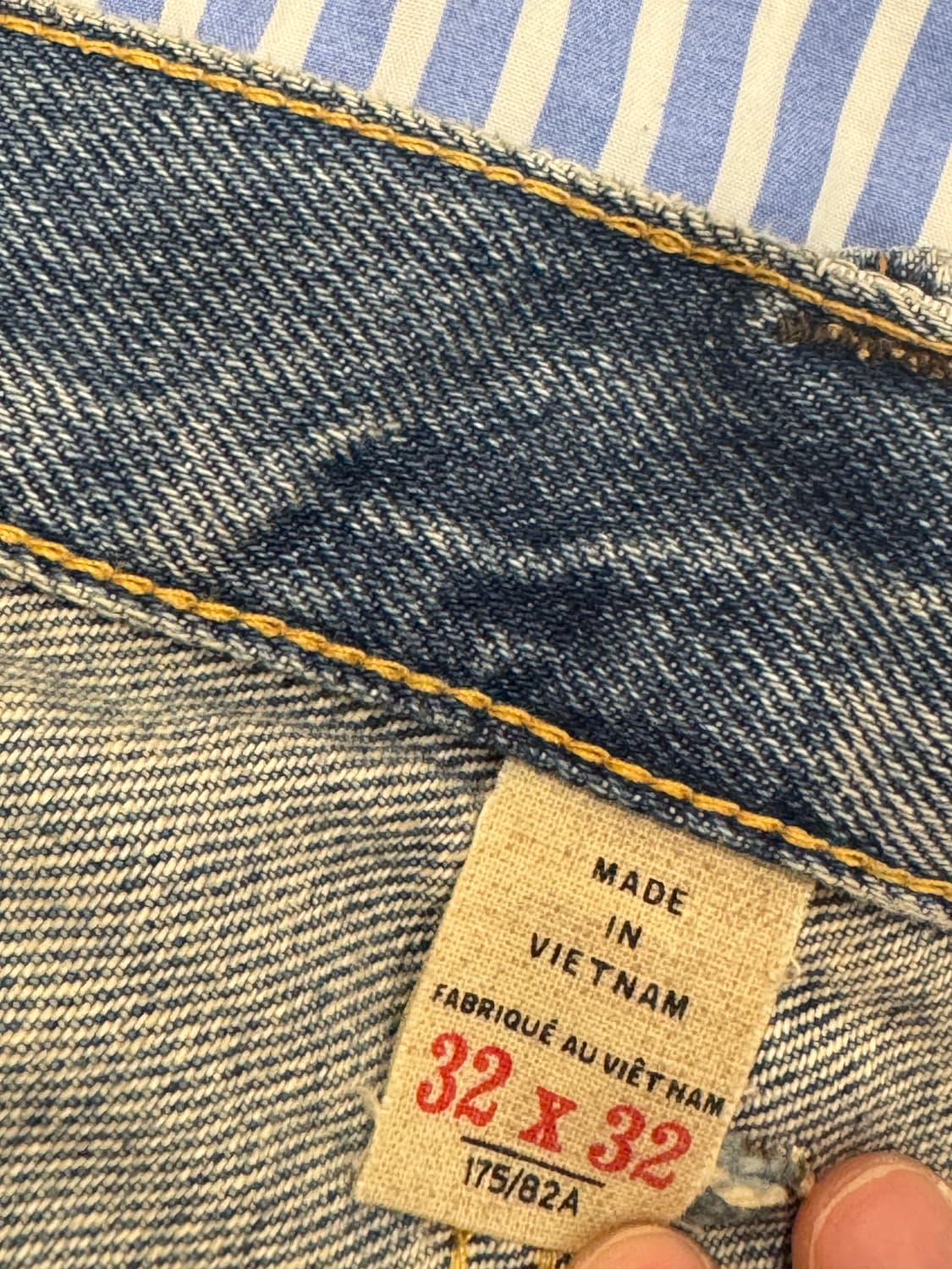 RRL 리페어 데님 팬츠 상품이미지3