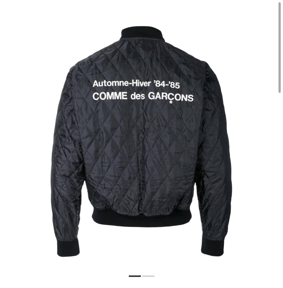 (구매) 꼼데가르송 퀄티드 84-85 스태프 블루종 블랙 상품이미지1