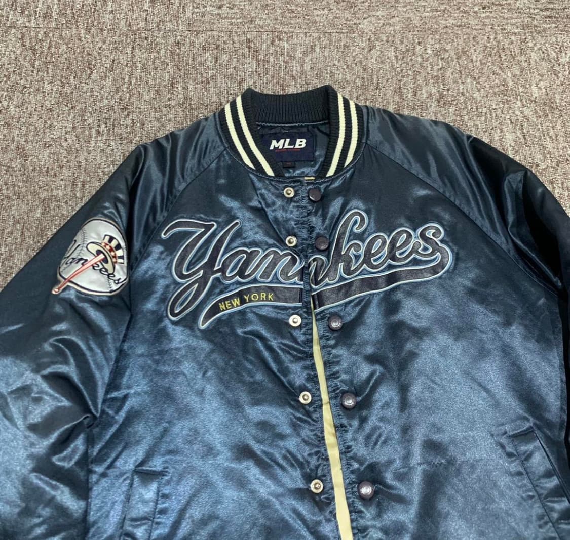 M) MLB 뉴욕 양키스 스타디움 점퍼 블루종 바시티 상품이미지2