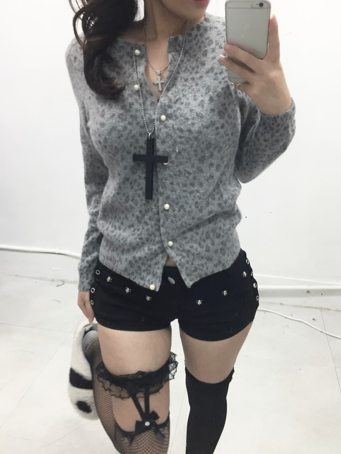 [JPN] 오네갸루 호피 레오파드 가디건 상품이미지2