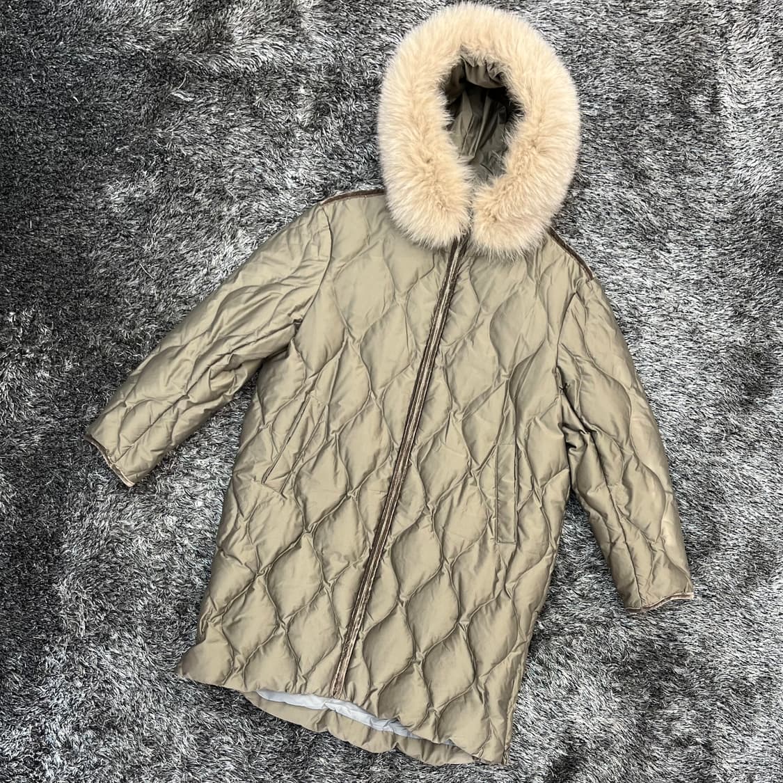 LBL 여성 폭스퍼 구스다운 야상 M(66) 상품이미지1