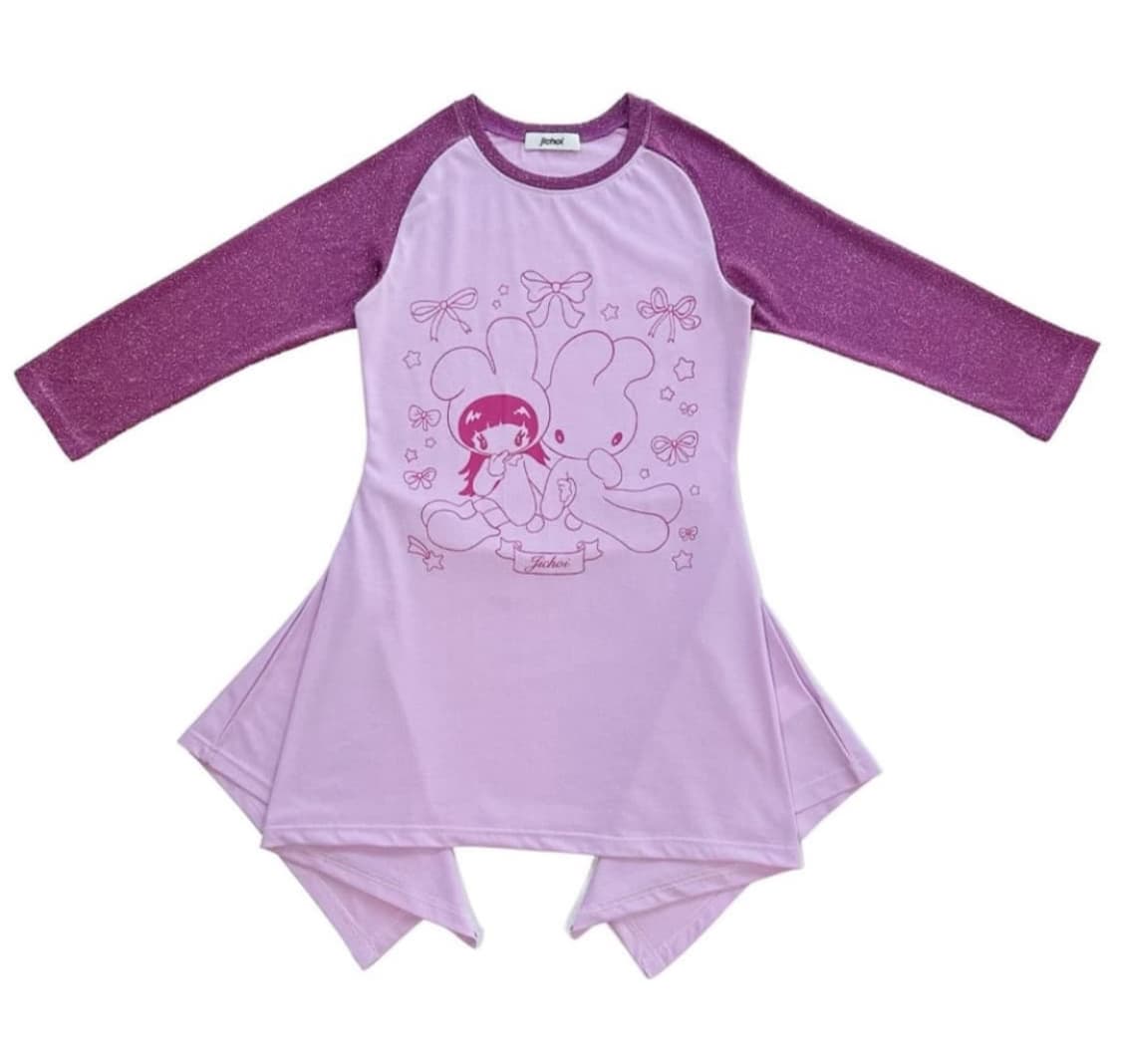 지초이 플레어 드레스 SS24 FLARED RAGLAN T-DRESS 상품이미지1