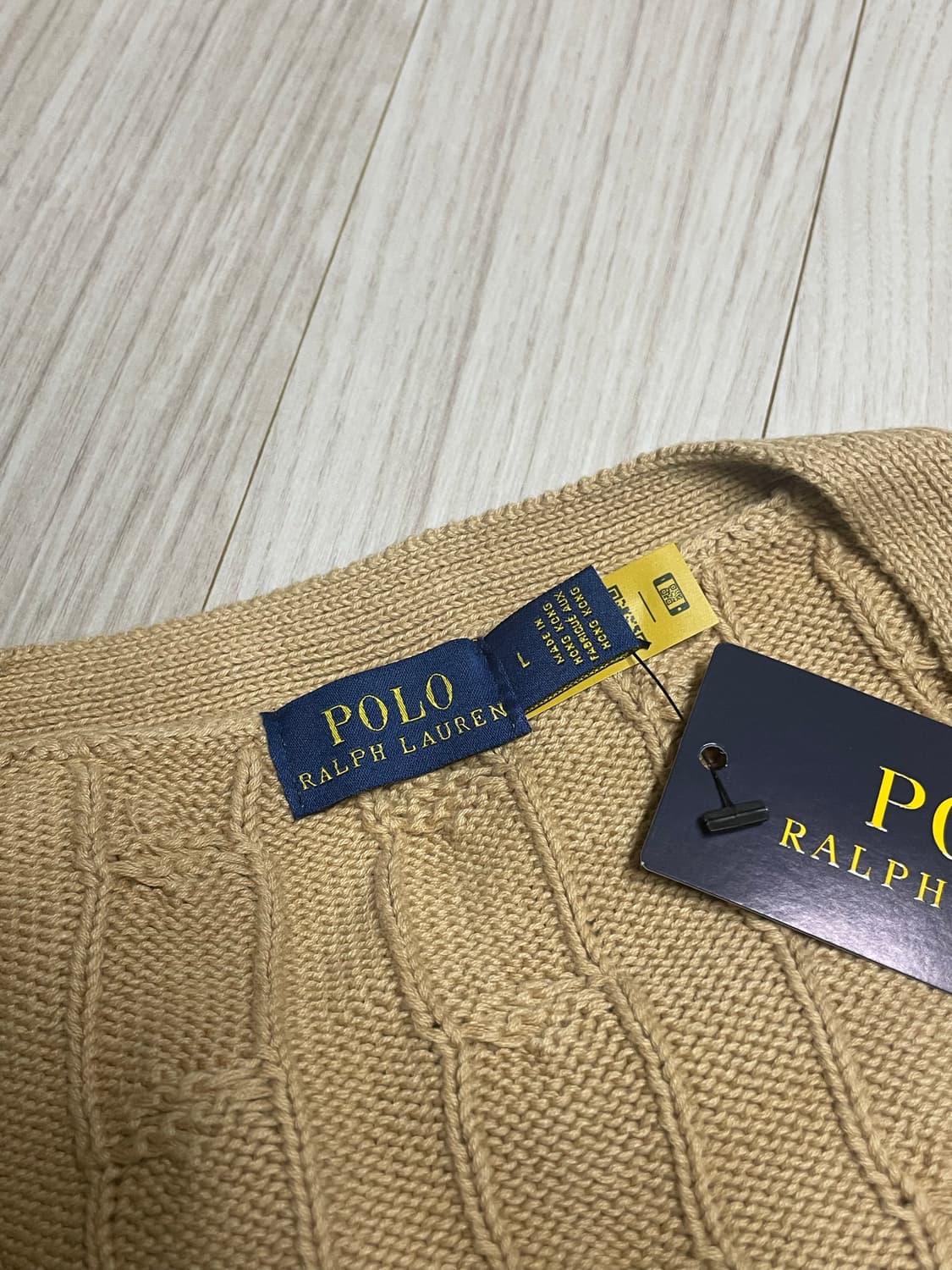 [새상품] 폴로 랄프로렌 코튼 케이블 니트 가디건 상품이미지9