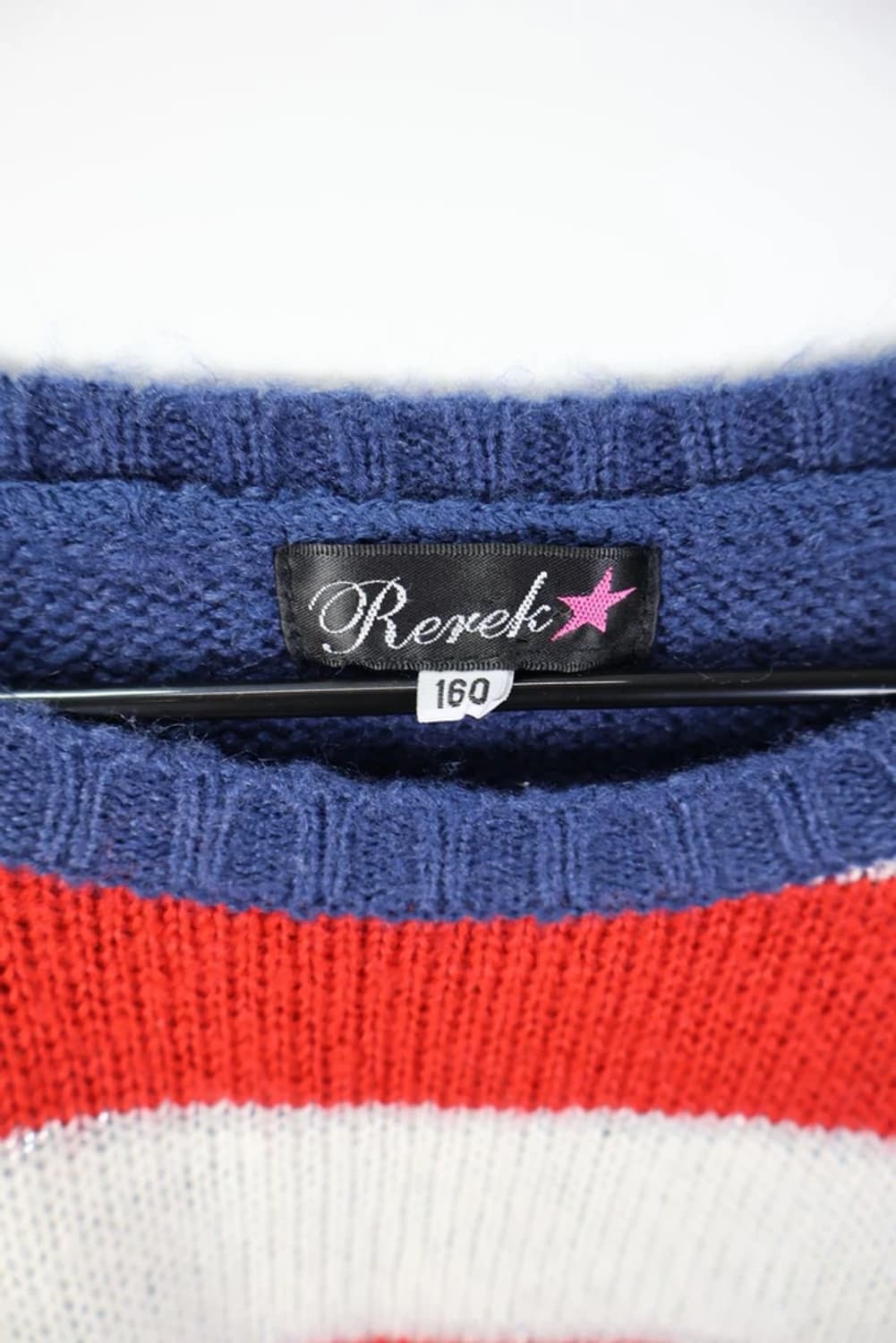 JPN 성조기 디테일 니트 상품이미지6