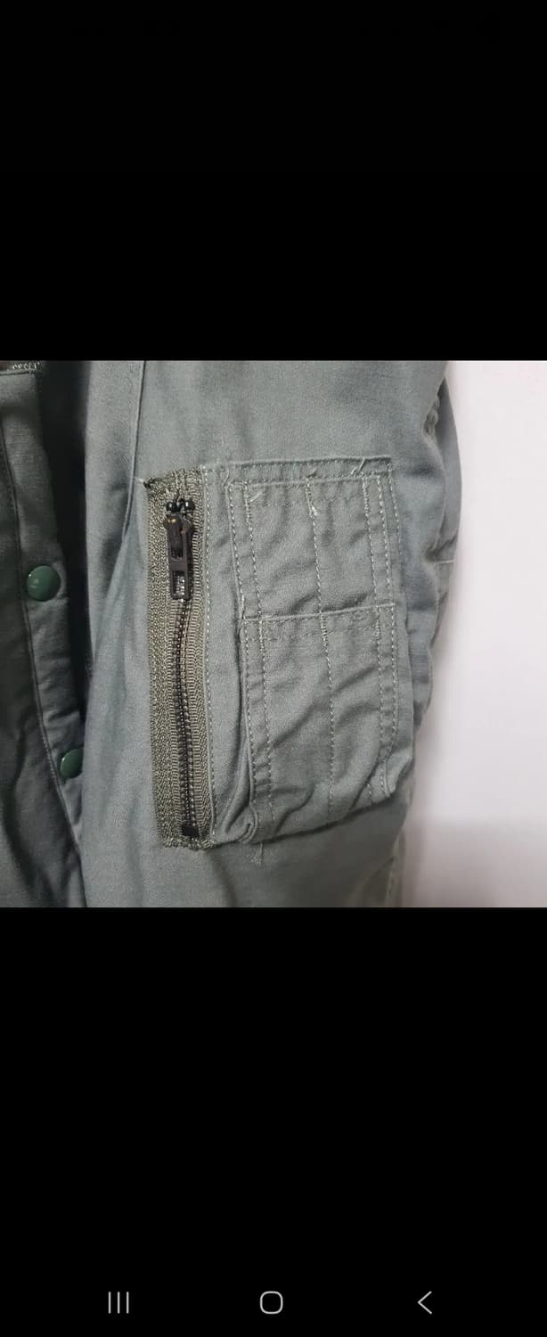 E283 미공군  N-3B 남성 패딩 L 상품이미지5