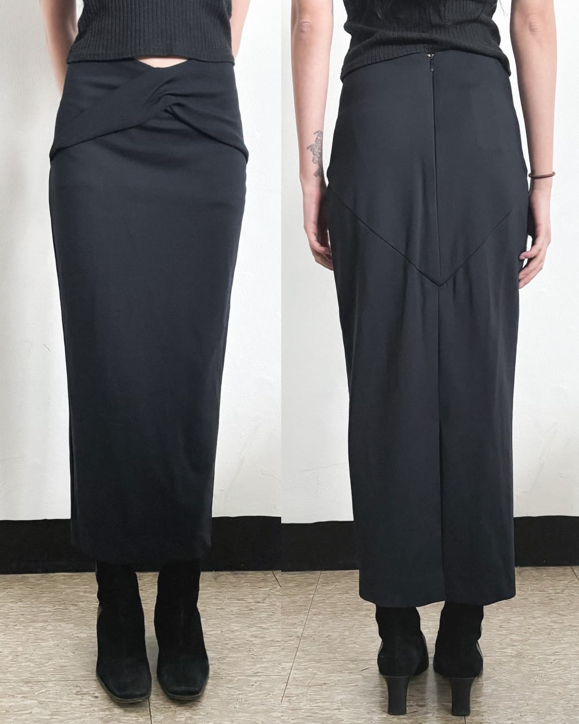 하이더아커만 드레이프 롱스커트 상품이미지1