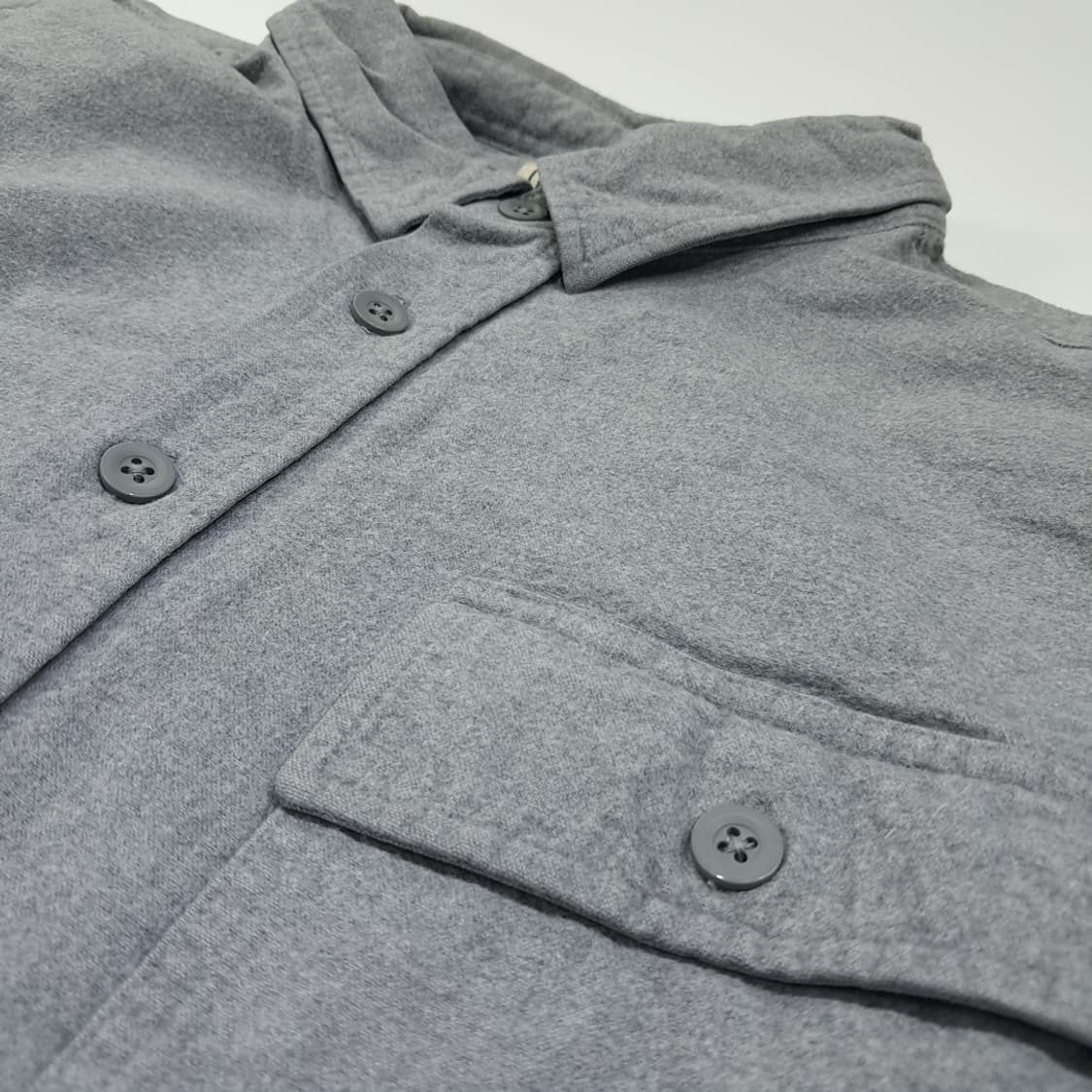 CL144 엘엘빈 코튼 샤모아 그레이 셔츠 상품이미지4