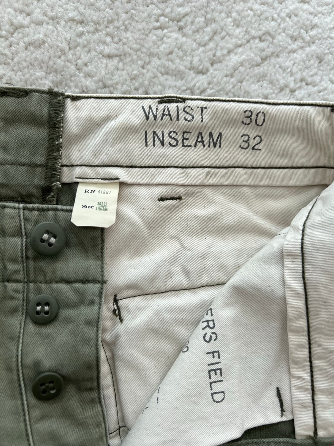 더블알엘 오피서 치노 카키 상품이미지4