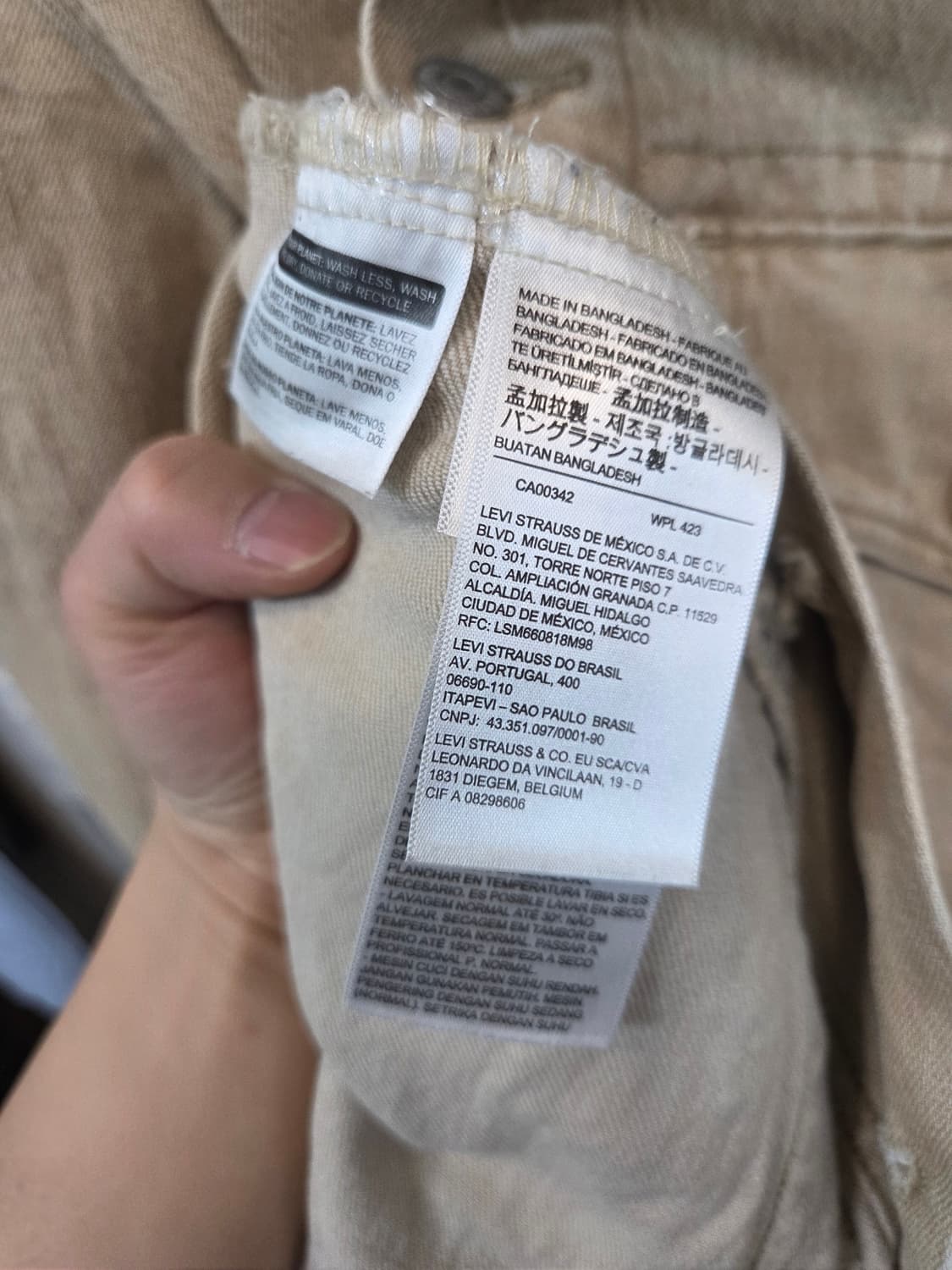 리바이스 사막톤 워싱 트러커 데님자켓 M 상품이미지4