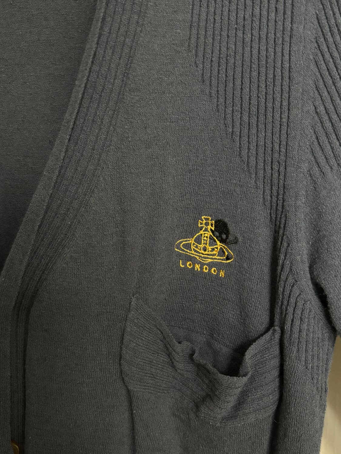 비비안 웨스트우드 런던 Made in ITALY 리넨 혼방 가디건 (L) 상품이미지3