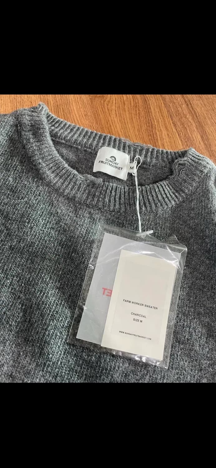 [새상품] 선데이 후르츠 마켓 크롭 회색 그레이 니트 스웨터 m 상품이미지2
